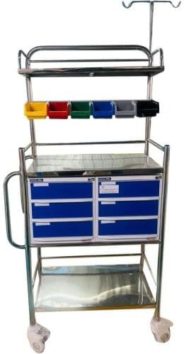 CRASH CART TROLLEY DLX